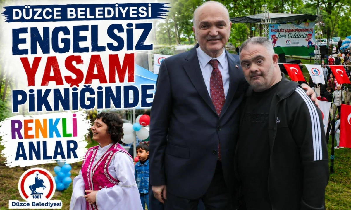 D&uuml;zce&rsquo;de Engelsiz Yaşam Pikniği Coşkusu! Renkli G&ouml;r&uuml;nt&uuml;ler Ortaya &Ccedil;ıktı