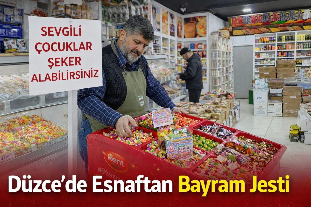 D&uuml;zce&rsquo;de Esnaftan Bayram &Ouml;ncesi &Ouml;rnek Davranış: &Ccedil;ocuklar İ&ccedil;in &ldquo;İkram K&ouml;şesi&rdquo; Hazırladı