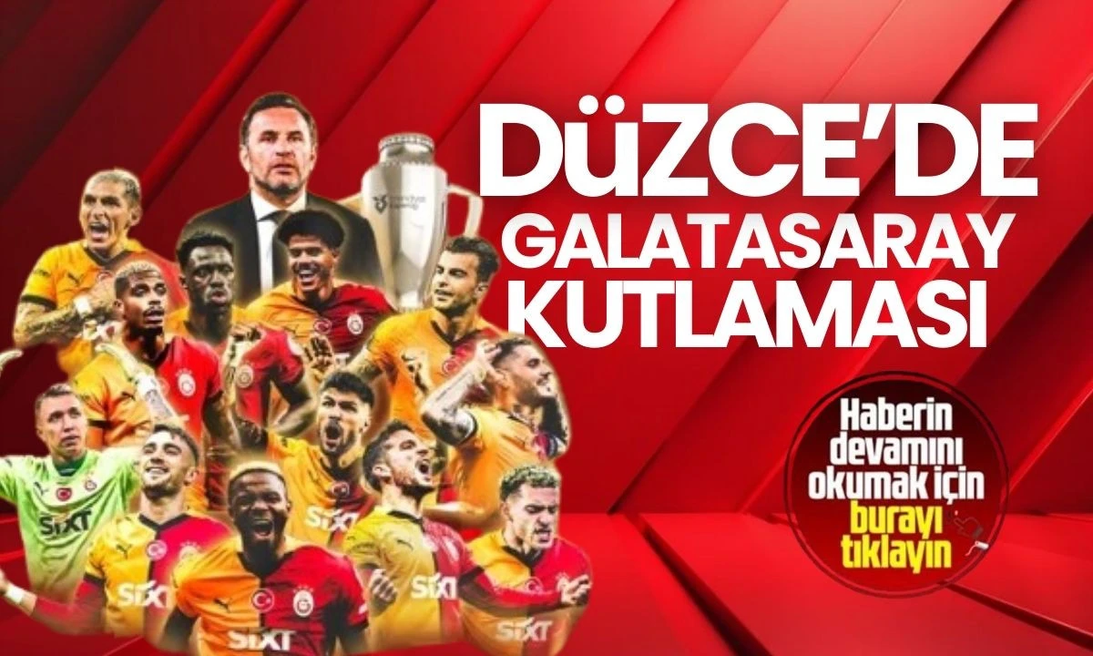 Düzce'de Galatasaray kutlaması