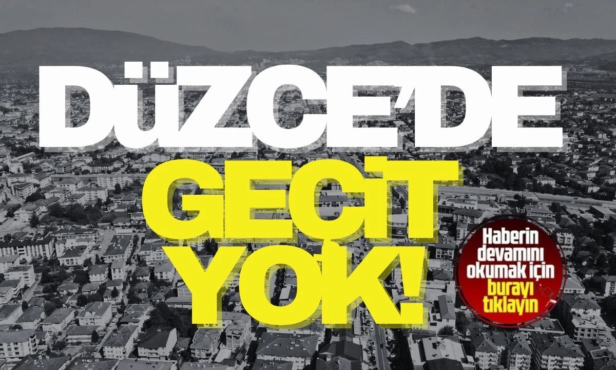 Düzce'de geçit yok! Yakalandılar 