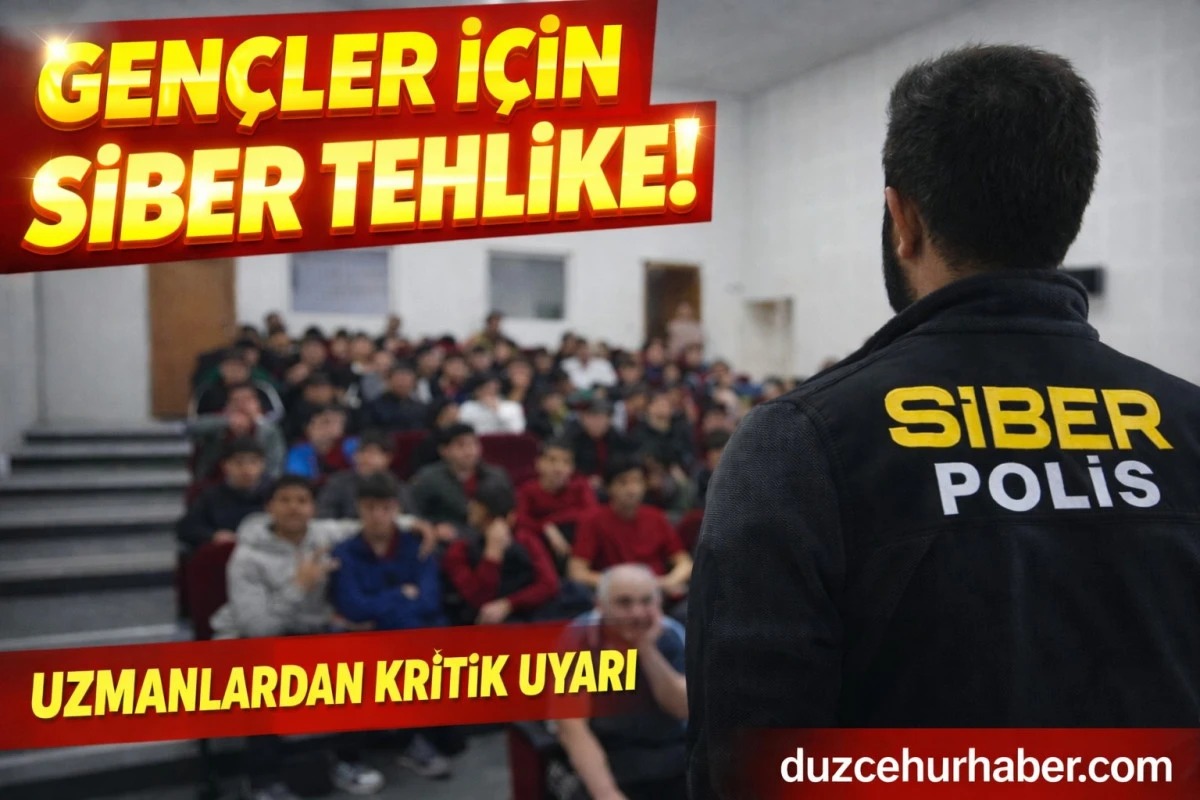 D&uuml;zce&rsquo;de gen&ccedil;lere kritik uyarı: siber tehlike b&uuml;y&uuml;yor