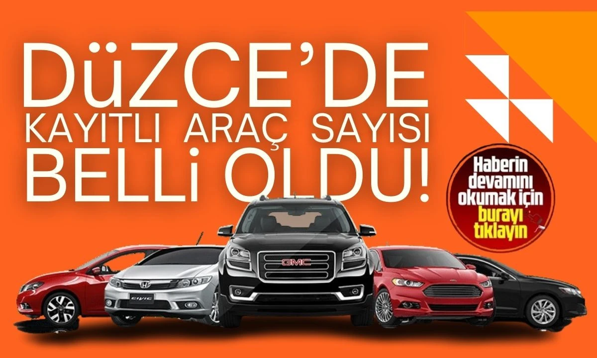 Düzce'de Güncel Trafiğe Kayıtlı Araç Sayısı