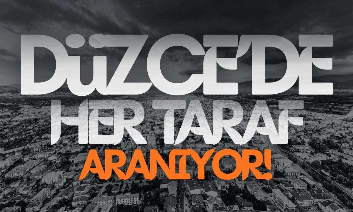 Düzce'de her taraf aranıyor