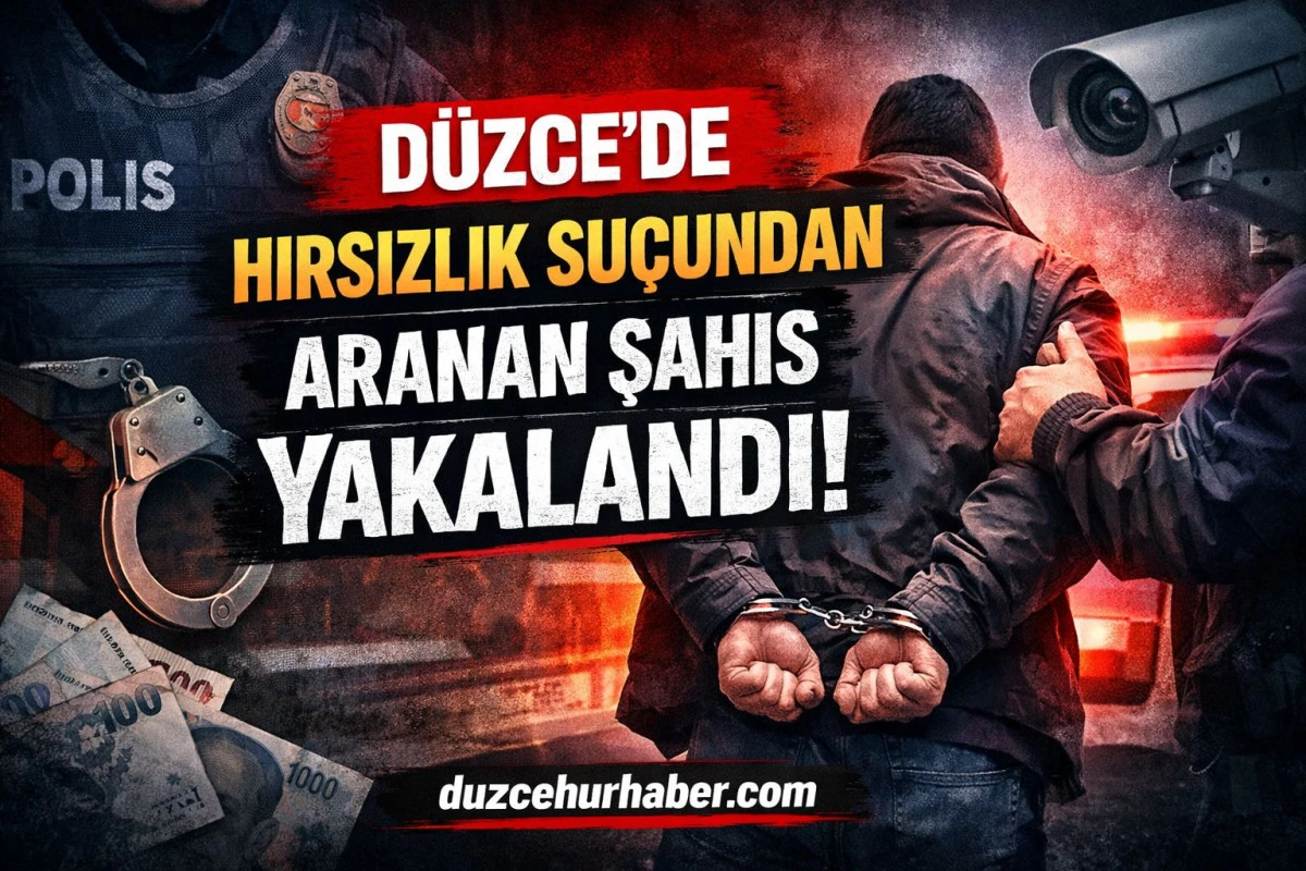 D&uuml;zce&rsquo;de Hırsızlık Su&ccedil;undan Aranan 16 Yaşındaki Şahıs Yakalandı