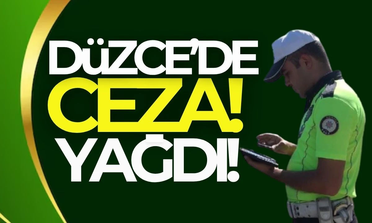 Düzce'de Hız ve Güvenlik İhlallerine Karşı Sert Kontrol Uygulaması
