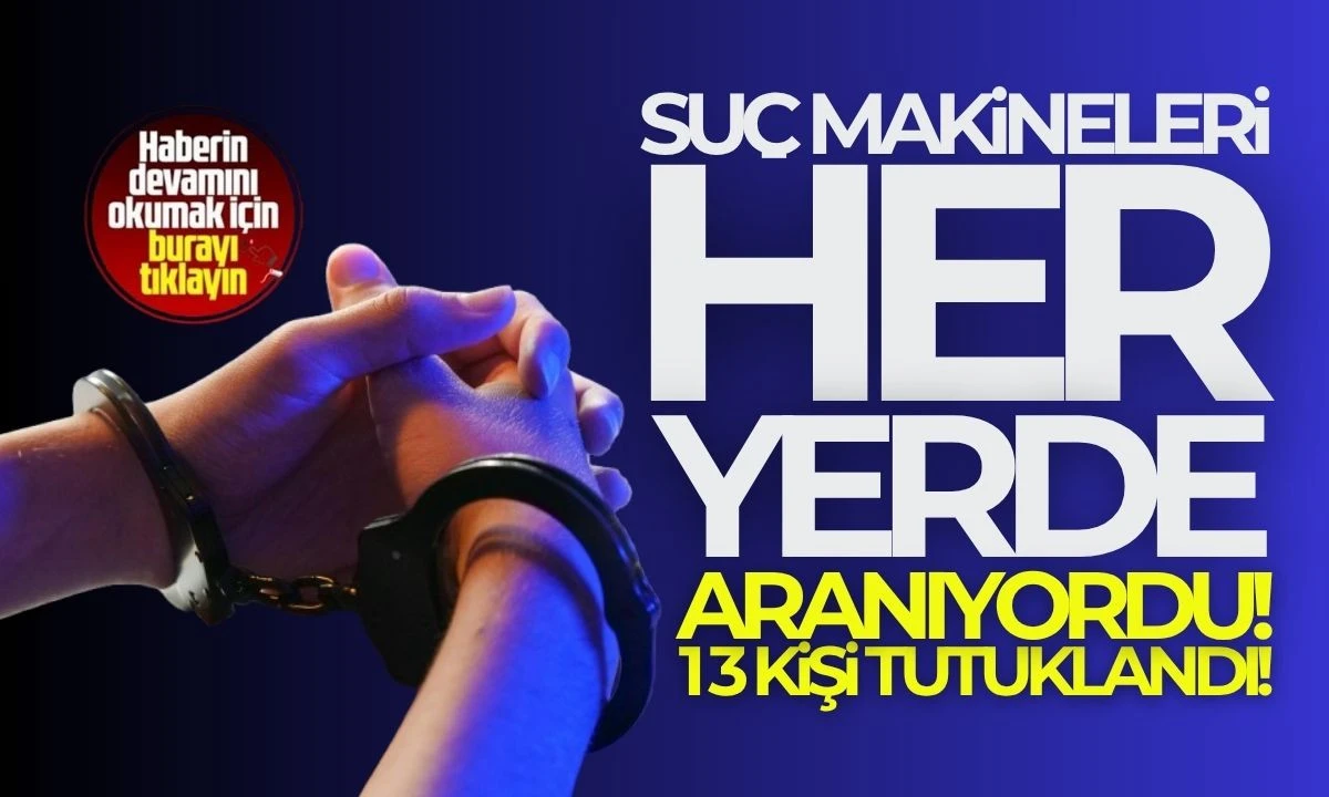 Düzce'de kaçak silah ve mermi ele geçirildi:13 tutuklu 