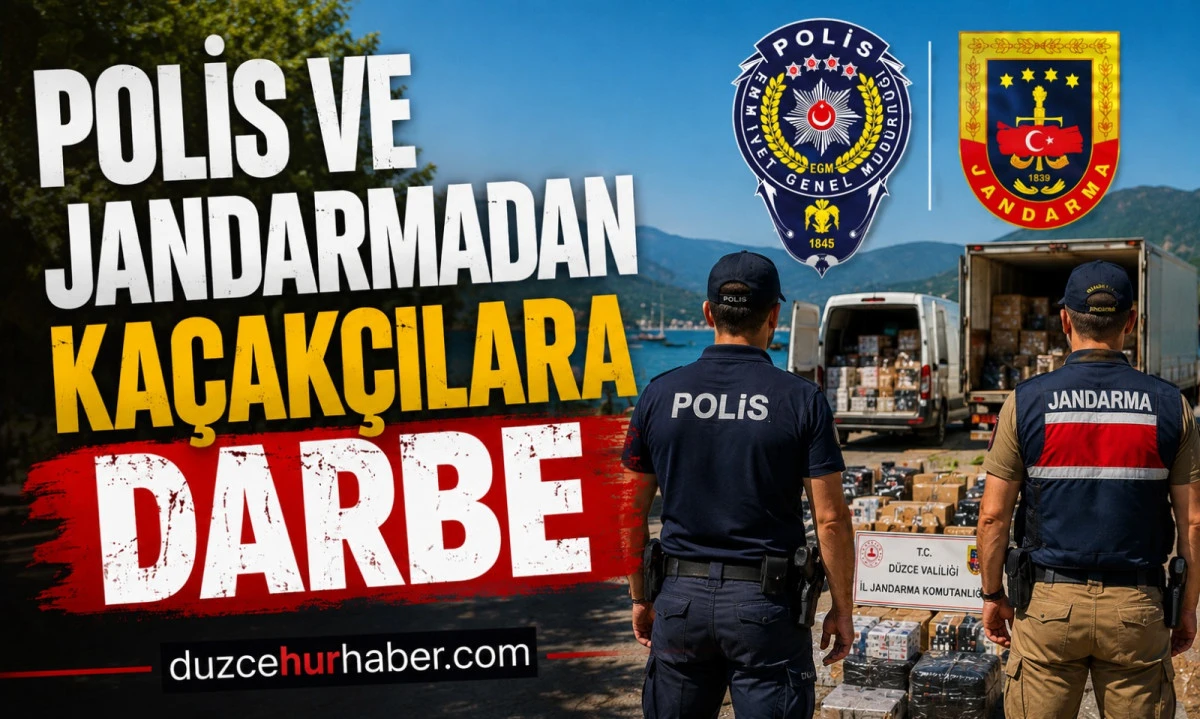 D&uuml;zce'de Ka&ccedil;ak&ccedil;ılara Ge&ccedil;it Yok! 13 Operasyonda &Ccedil;ok Sayıda Ka&ccedil;ak &Uuml;r&uuml;n Ele Ge&ccedil;irildi