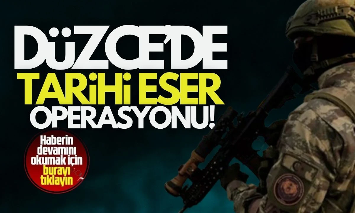 Düzce’de Kaçakçılık Operasyonu: Tarihi Eser ve Uyuşturucu Ele Geçirildi