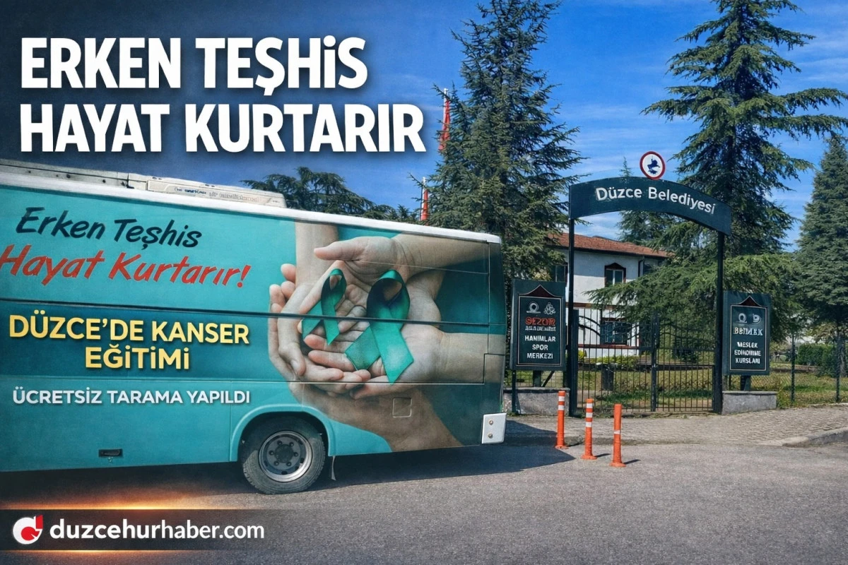 D&uuml;zce&rsquo;de Kadınlara Kanser Eğitimi! Erken Teşhis Hayat Kurtarıyor