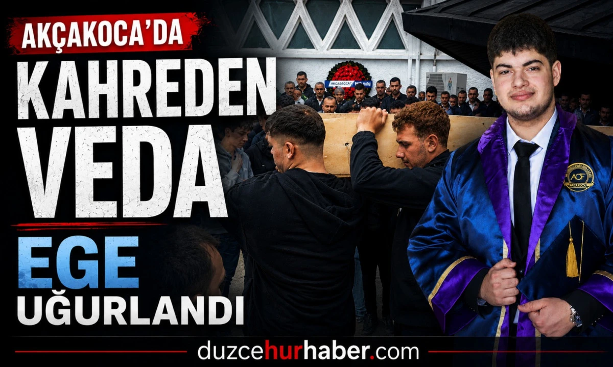 D&uuml;zce&rsquo;de Kahreden Kaza! 17 Yaşındaki Ege G&ouml;zyaşlarıyla Defnedildi