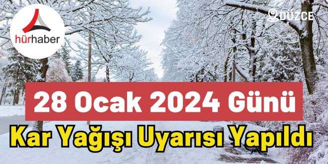 Düzce'de kar bekleniyor mu - Düzce Hava Durumu