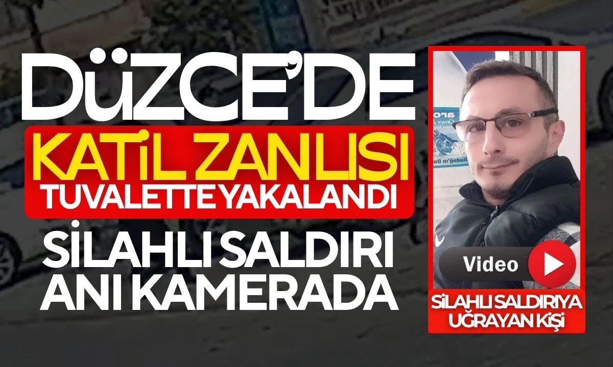 Düzce'de Katil zanlısı tuvalette yakalandı
