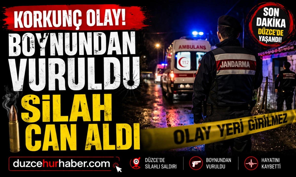 D&uuml;zce&rsquo;de Korkun&ccedil; Olay! Ruhsatsız Silah Can Aldı