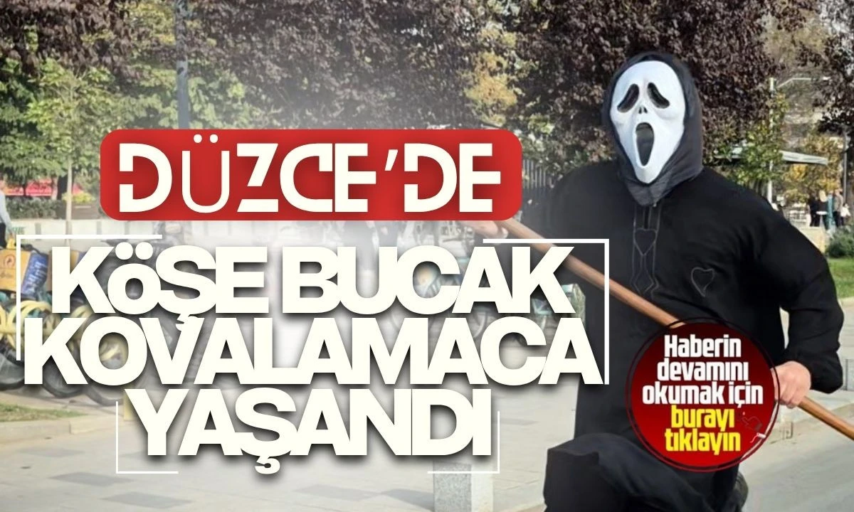 DÜZCE'DE KÖŞE BUCAK KOVALAMACA YAŞANDI