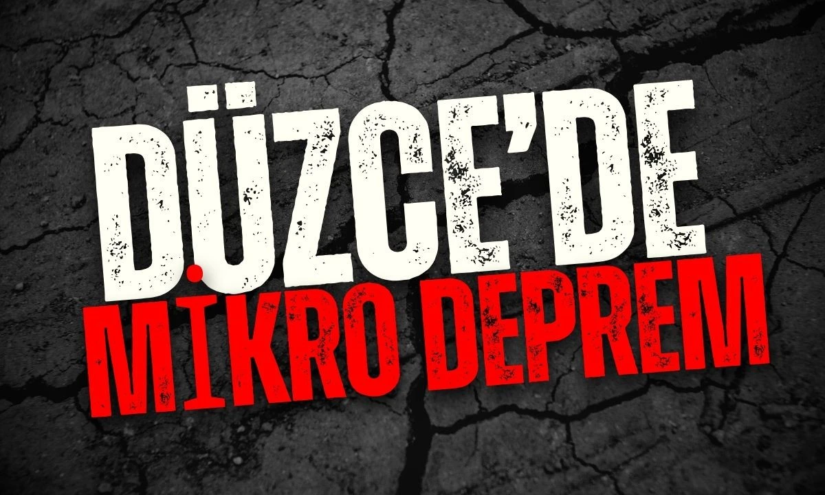 Düzce'de Mikro Deprem 