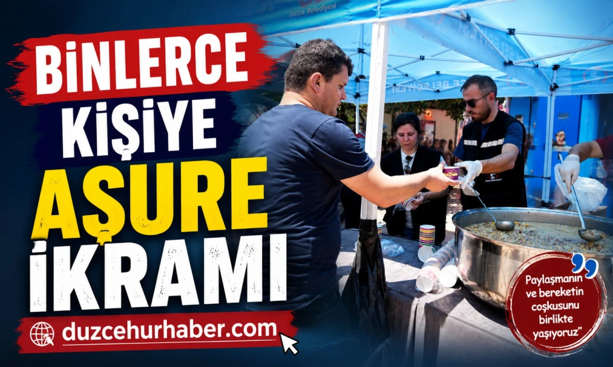 D&uuml;zce'de Muharrem Bereketi Binlerle Paylaşıldı