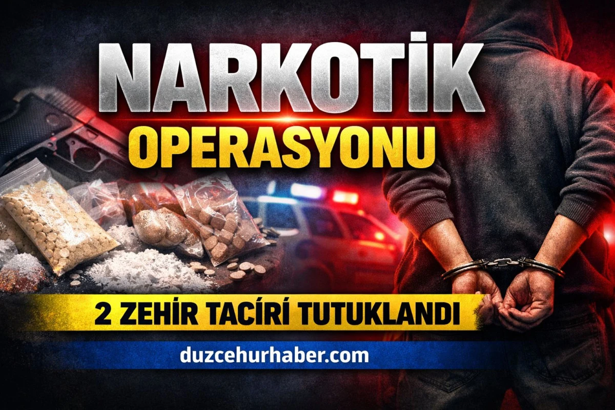 D&uuml;zce&rsquo;de Narkotik Operasyonu! Uyuşturucu Ticaretine Darbe