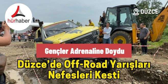 Düzce'de Off-road yarışları nefesleri kesti