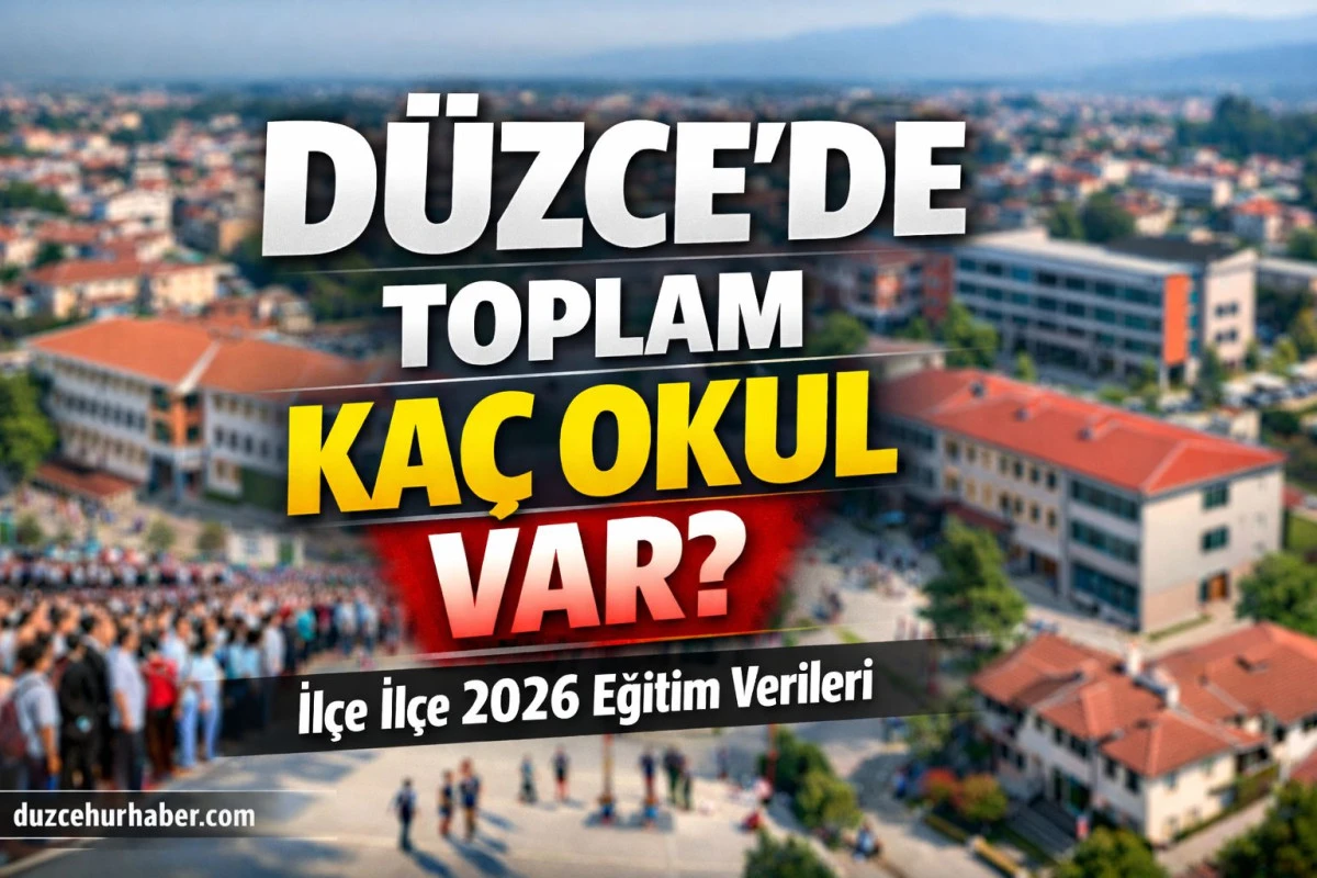 D&uuml;zce&rsquo;de Okul Sayısı Artıyor mu? 2026 Mart Verileriyle Eğitimde Son Durum