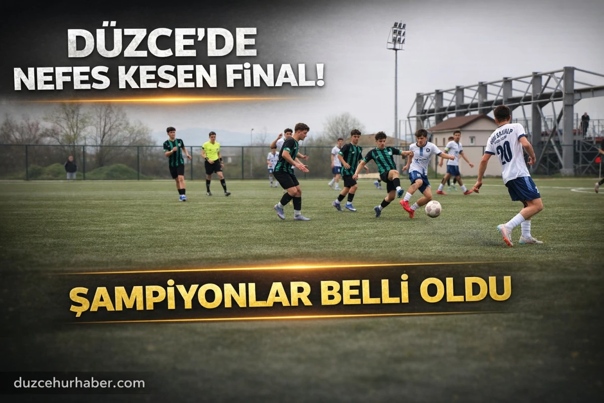 D&uuml;zce&rsquo;de Okul Sporları Futbol Grup M&uuml;sabakaları Sona Erdi