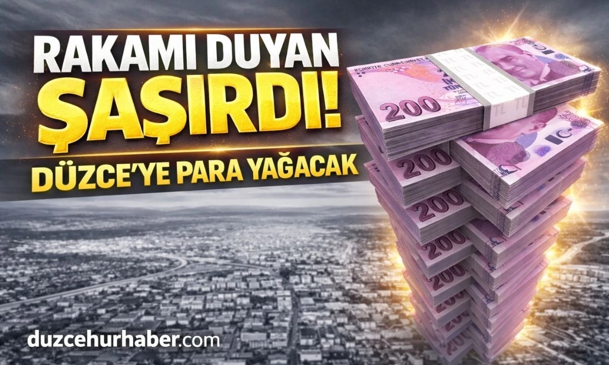 D&uuml;zce&rsquo;de Para Musluğu A&ccedil;ılıyor! Milyonluk Yatırım A&ccedil;ıklandı