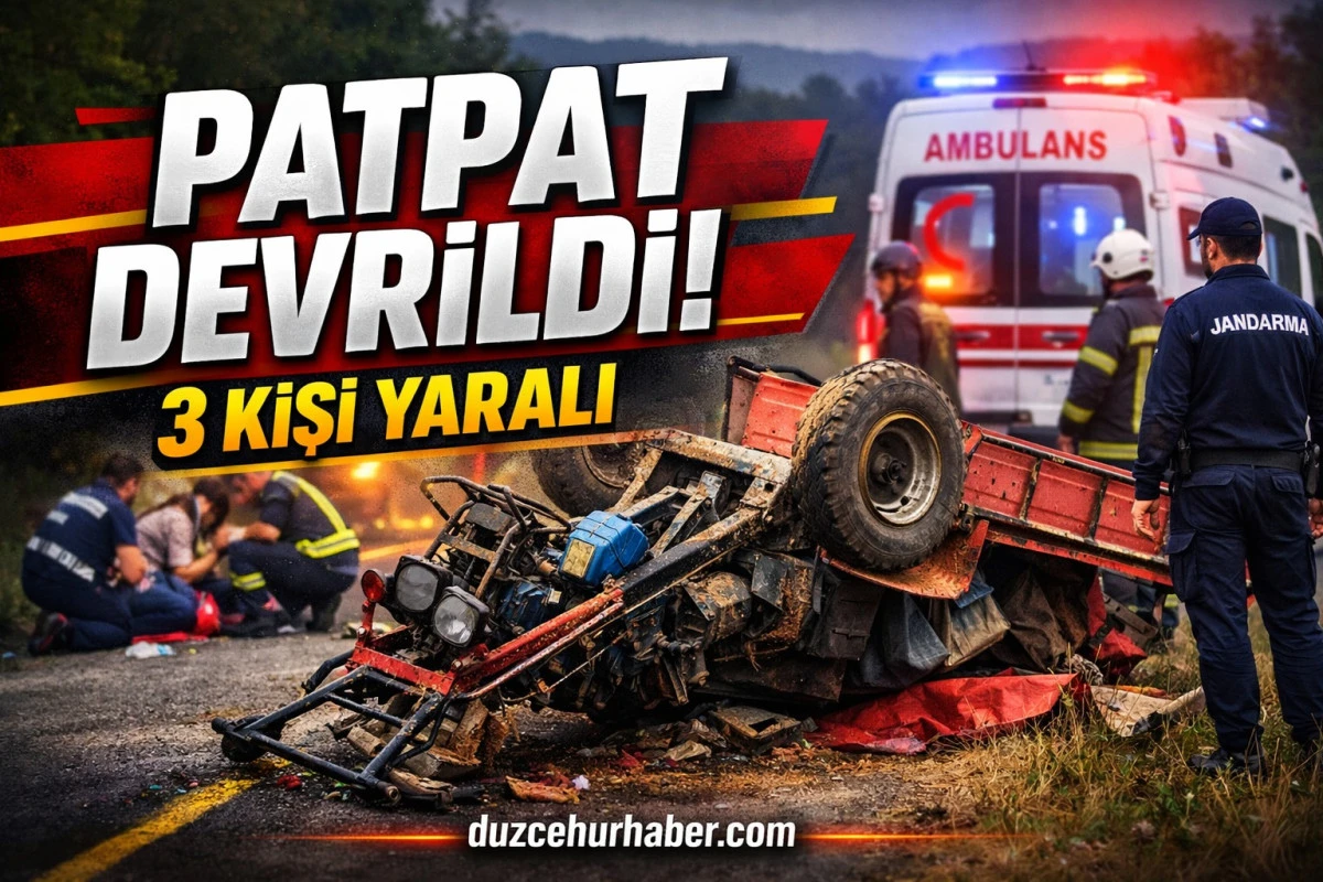 D&uuml;zce&rsquo;de Patpat Devrildi: 3 Kişi Yaralandı, Aralarında &Ccedil;ocuk da Var