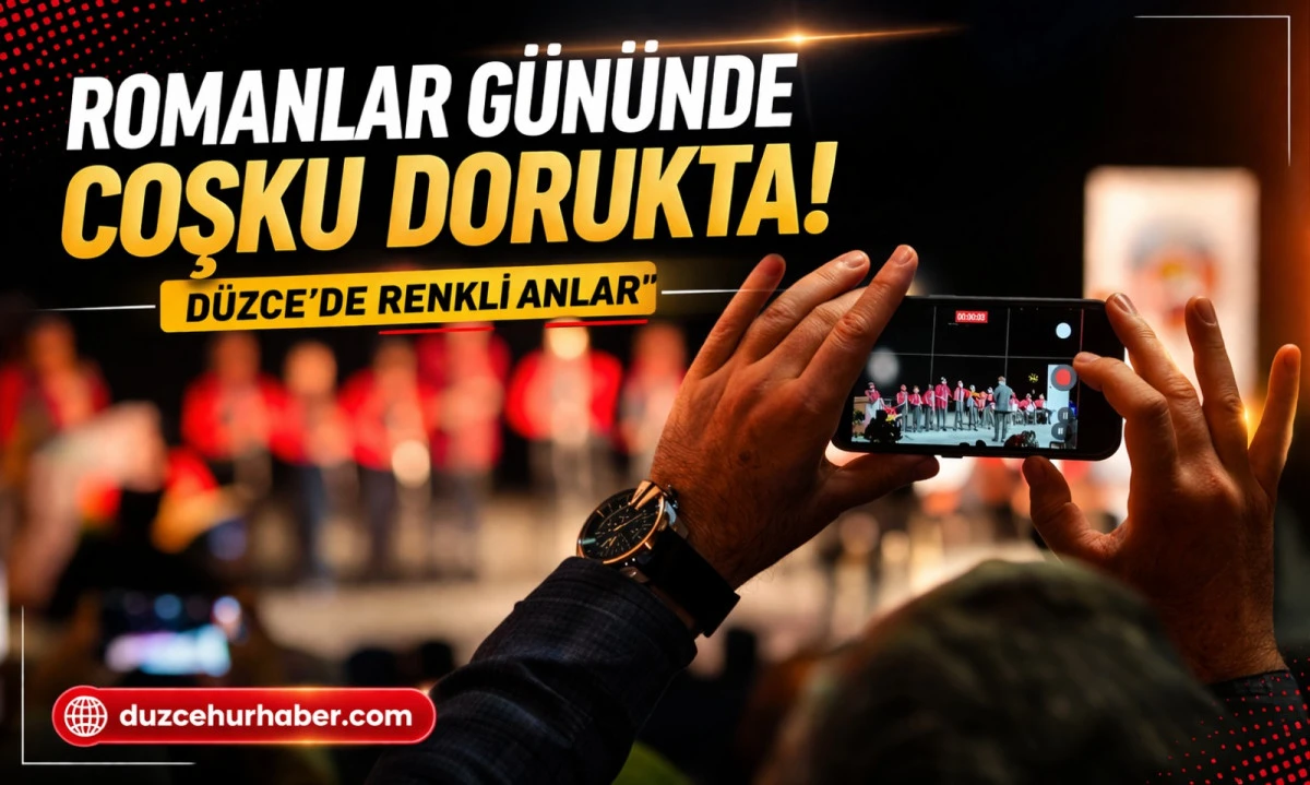 D&uuml;zce&rsquo;de Romanlar G&uuml;n&uuml; Coşkusu! Renkli G&ouml;r&uuml;nt&uuml;ler Ortaya &Ccedil;ıktı