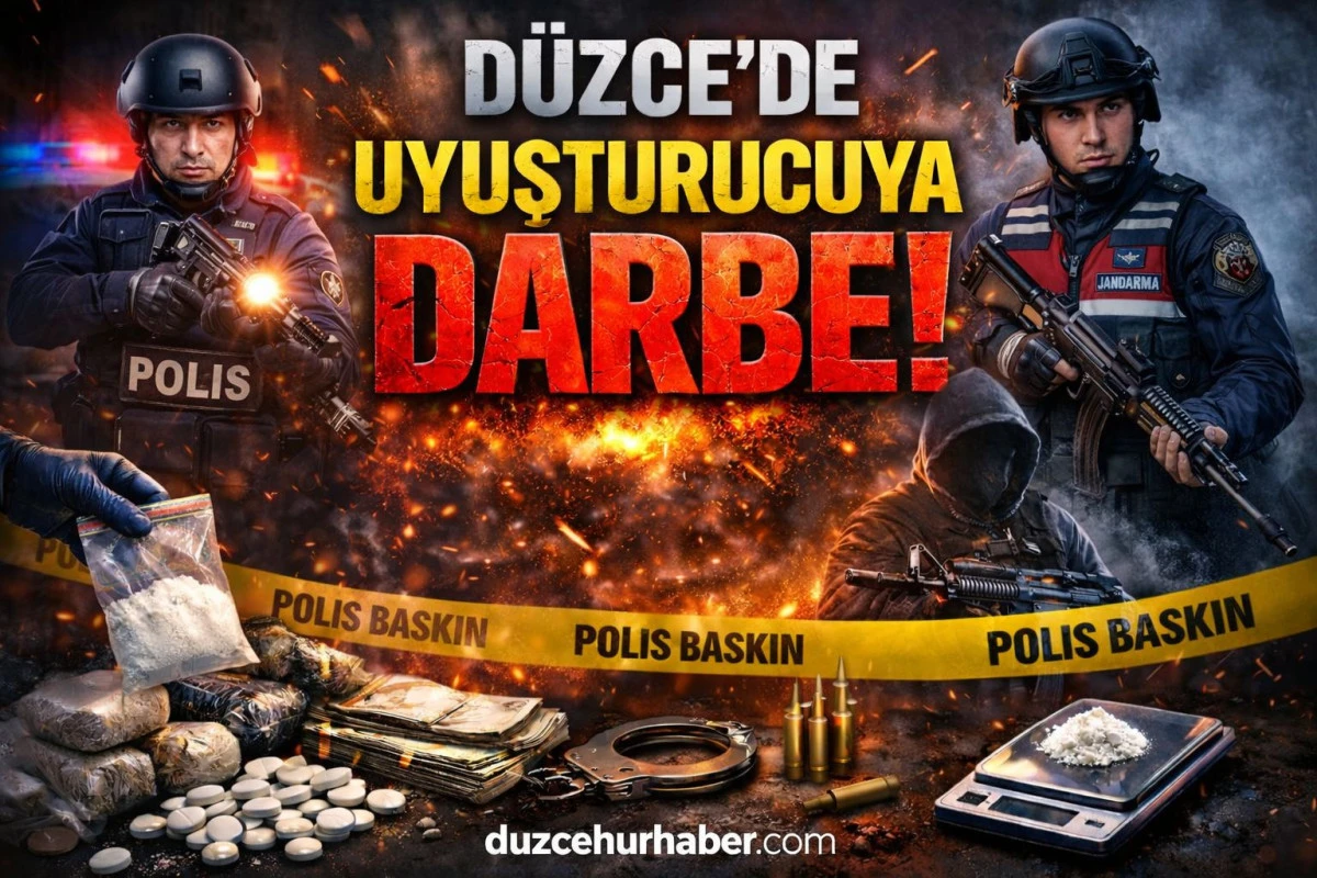 D&Uuml;ZCE'DE UYUŞTURUCUYA DARBE! 