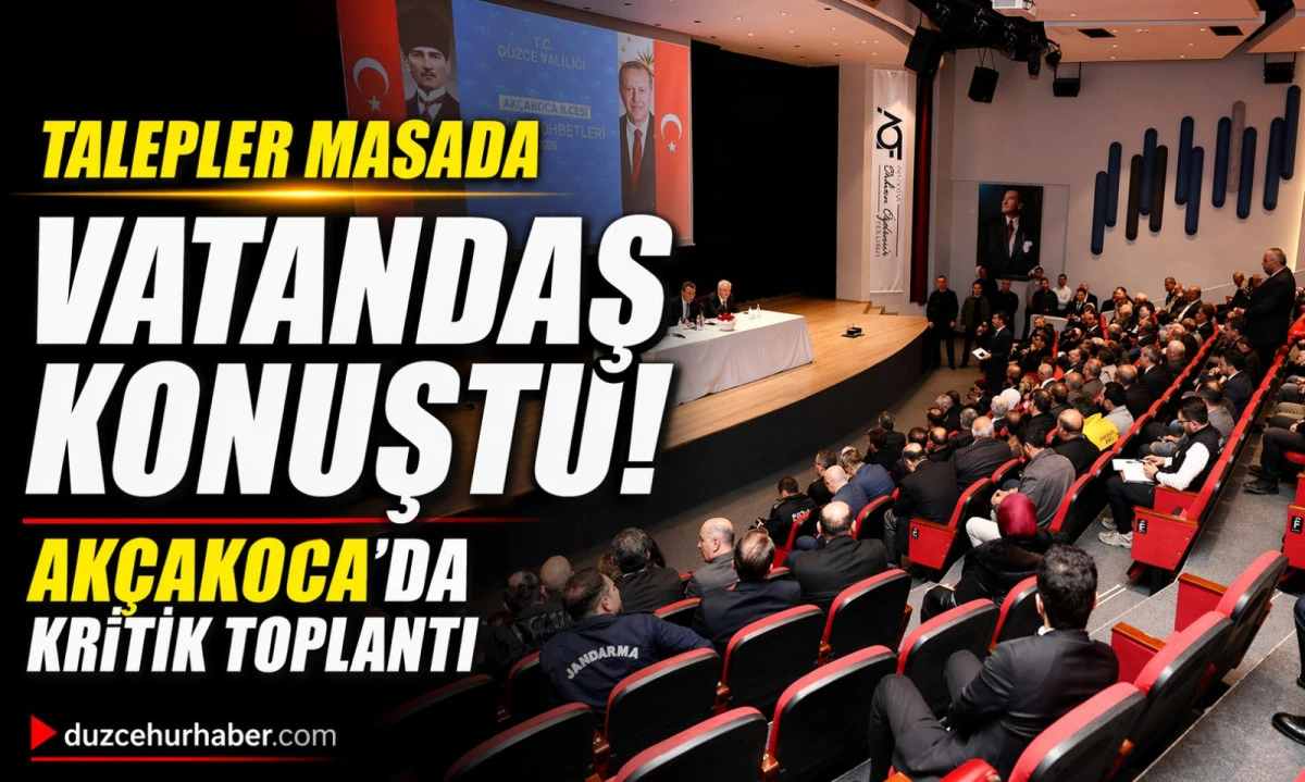 D&uuml;zce&rsquo;de Vatandaş Talepleri Masada! &ldquo;D&uuml;zce Sohbetleri&rdquo; Ak&ccedil;akoca&rsquo;da Yapıldı