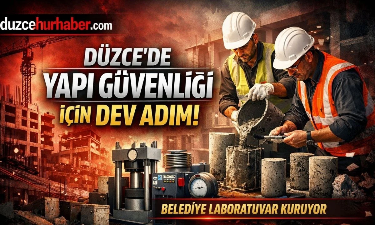 D&uuml;zce&rsquo;de Yapı G&uuml;venliği İ&ccedil;in Dev Adım! Belediye Laboratuvar Kuruyor