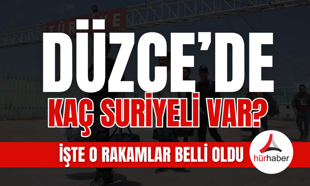 Düzce’de yaşayan Suriyeli sayısı belli oldu! 