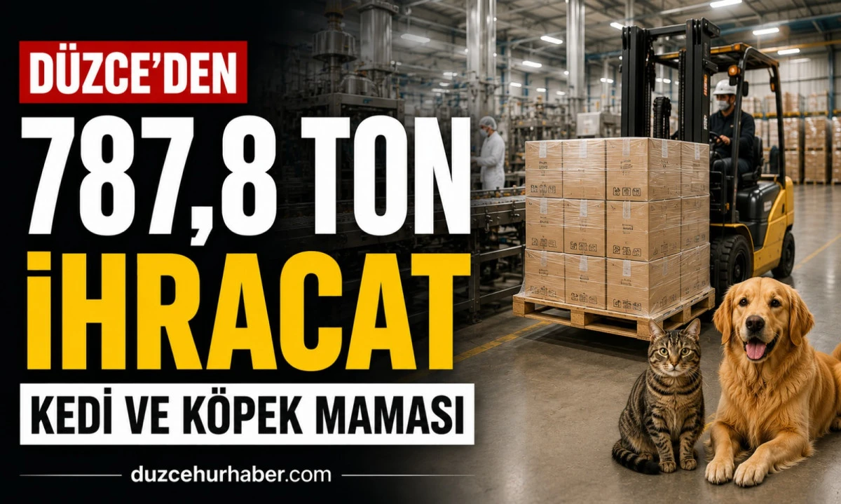 D&uuml;zce'den 6 Ayda 787,8 Ton Kedi ve K&ouml;pek Maması İhracatı