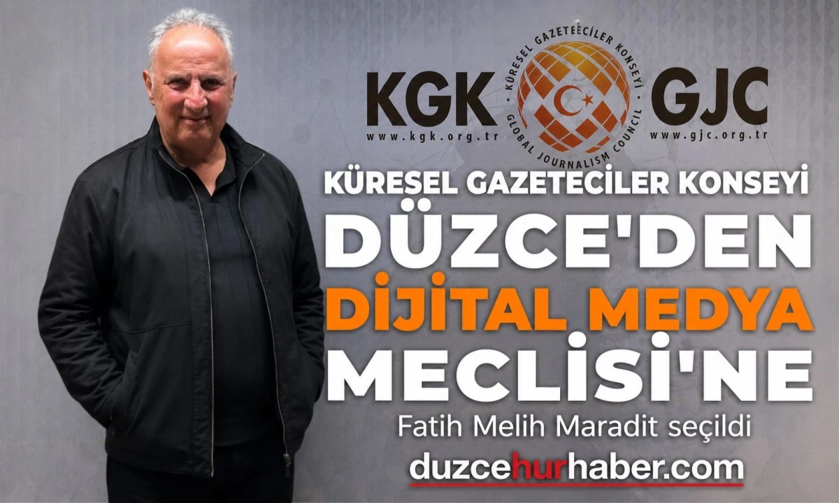 D&uuml;zceli Gazeteci Fatih Melih Maradit, KGK Dijital Medya Meclisi&rsquo;ne Se&ccedil;ildi