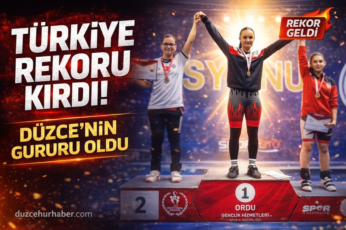 D&uuml;zceli Halterci Tuğba Kıvıkoğlu T&uuml;rkiye Şampiyonu Oldu