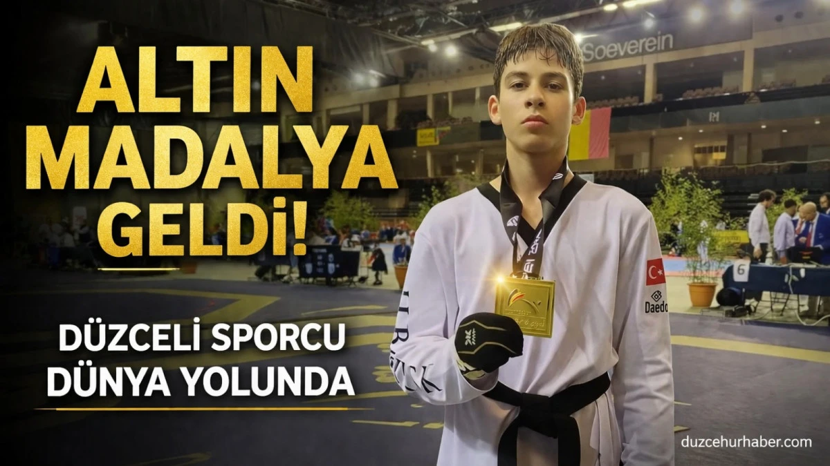 D&uuml;zceli milli sporcu d&uuml;nya sahnesine &ccedil;ıkıyor! Utku Kap&rsquo;tan altın madalya ve b&uuml;y&uuml;k hedef