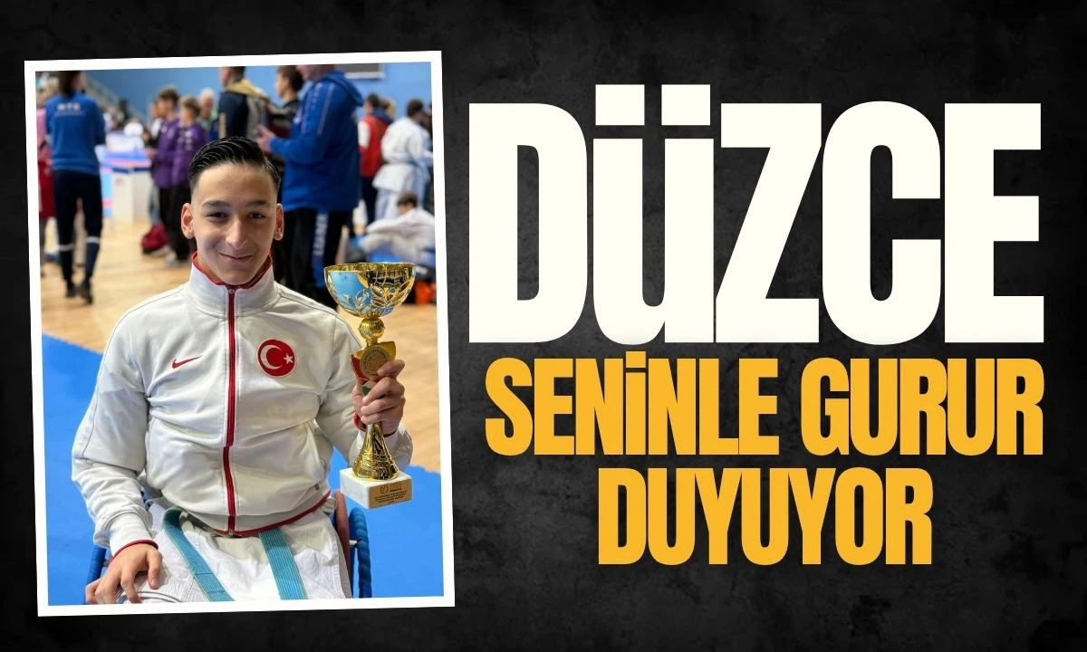 Düzceli Ödemiş ParaKarate'de Altın Kazandı