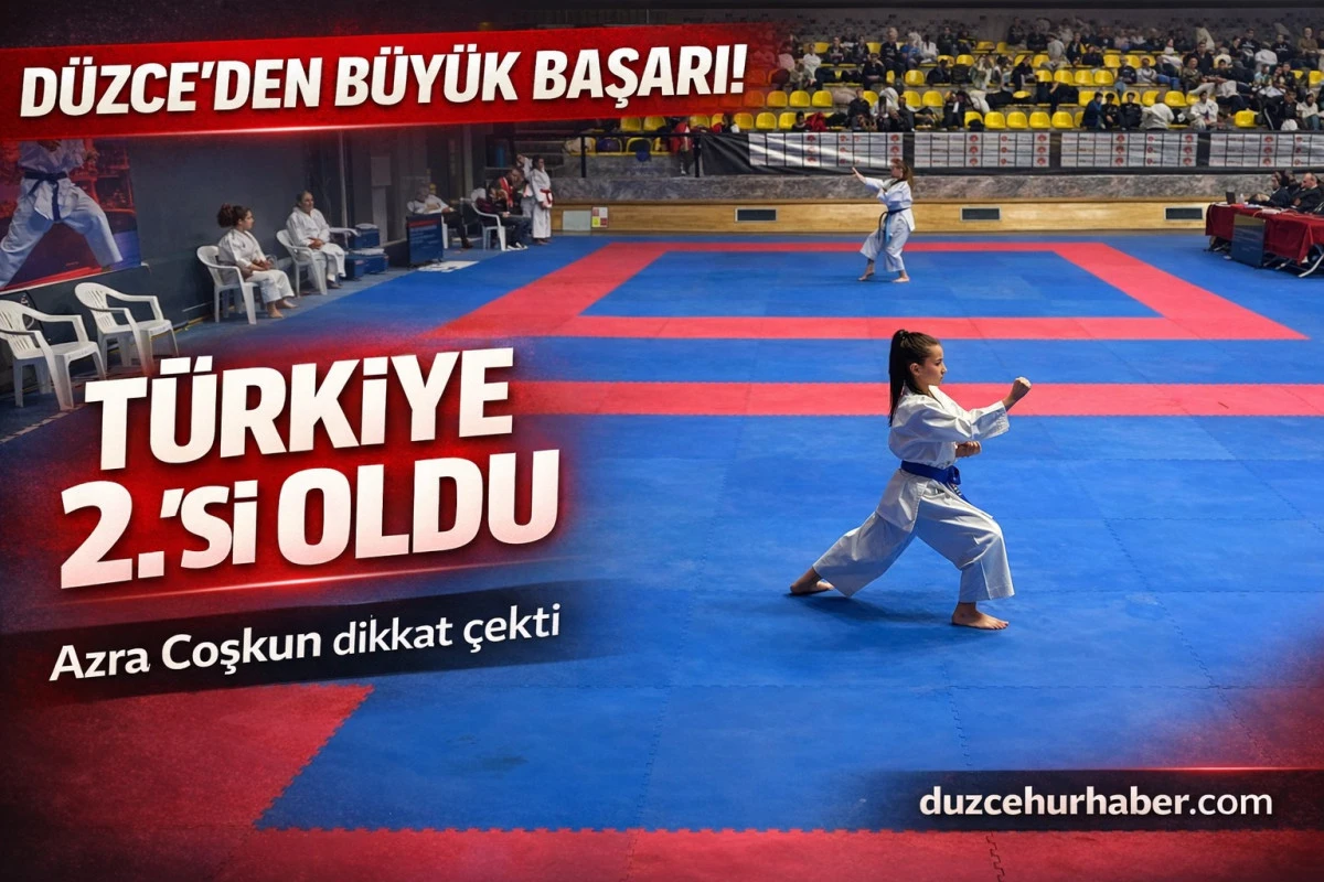 D&uuml;zceli sporcu Azra Coşkun T&uuml;rkiye 2.&rsquo;si oldu