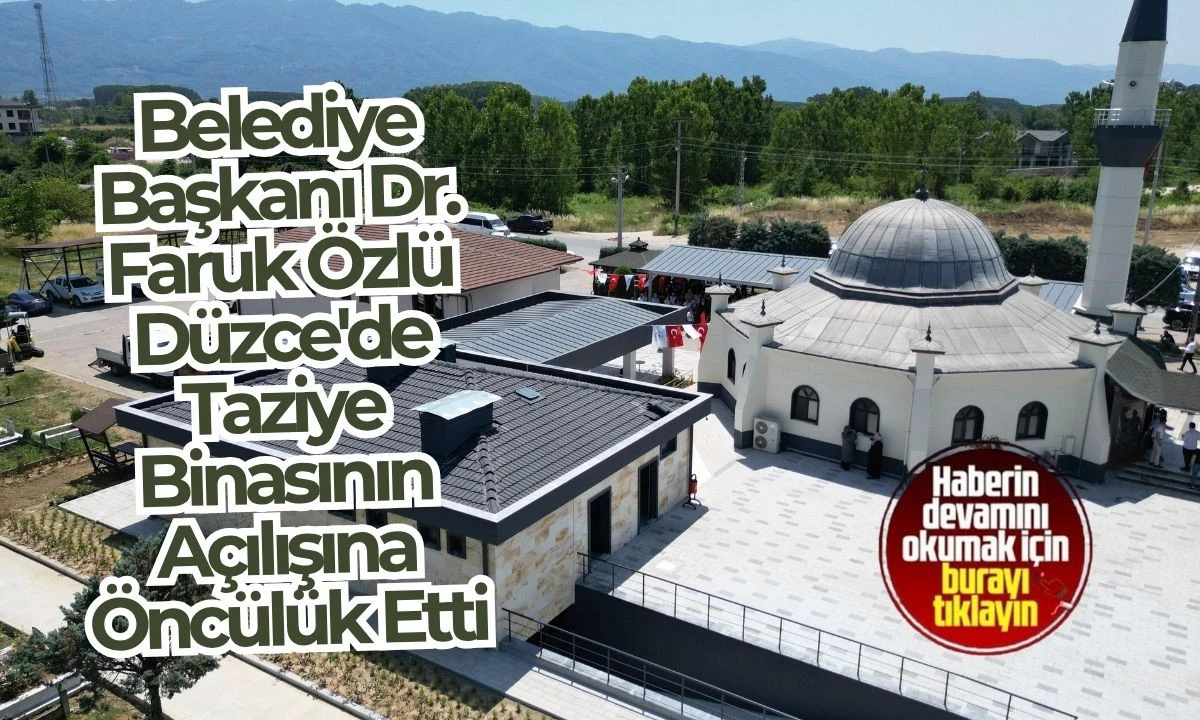 Düzce’nin önemli bir sosyal ihtiyacı karşılandı