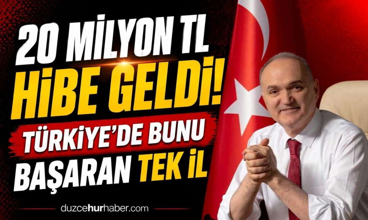 D&uuml;zce&rsquo;ye 20 Milyon TL'lik Destek: T&uuml;rkiye'de Bir İlk Başarı
