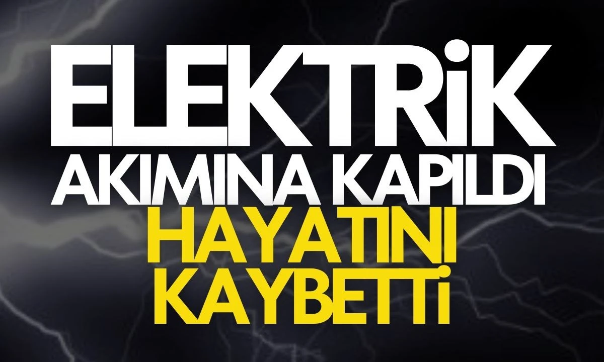 Elektrik akımına kapıldı hayatını kaybetti