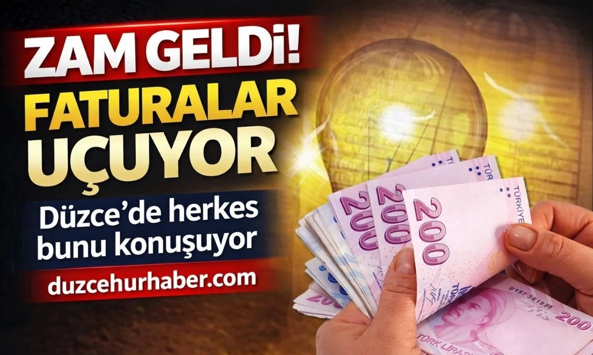 Elektrik ve Doğalgaza Zam Geldi! D&uuml;zce&rsquo;de Faturalar Ne Kadar Artacak?