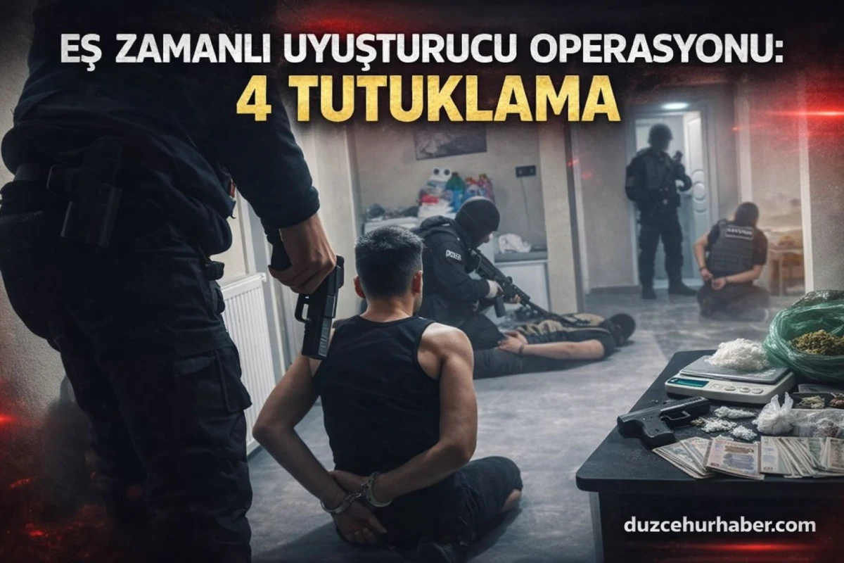 Eş zamanlı uyuşturucu operasyonu: 4 tutuklama