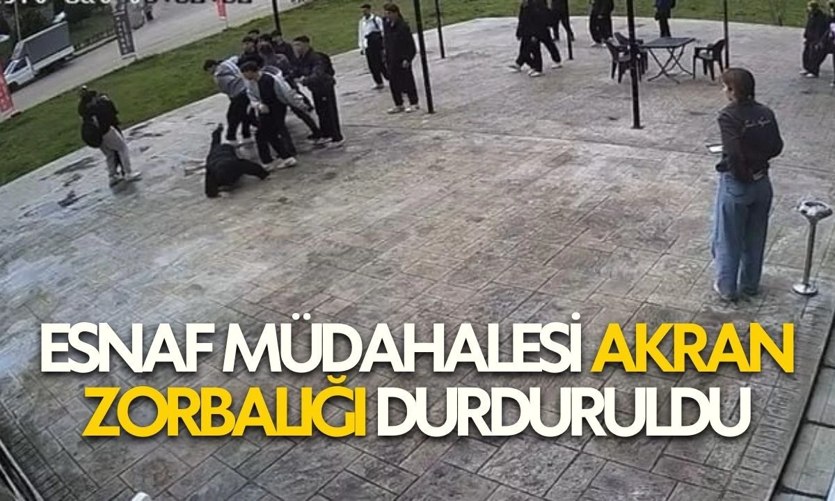 Esnaf M&uuml;dahalesi: Akran Zorbalığı Durduruldu