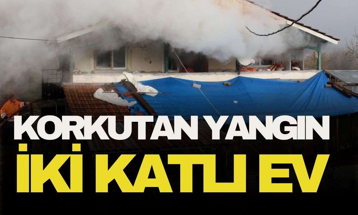 Evin çatı katında sobadan kaynaklı yangın çıktı! 
