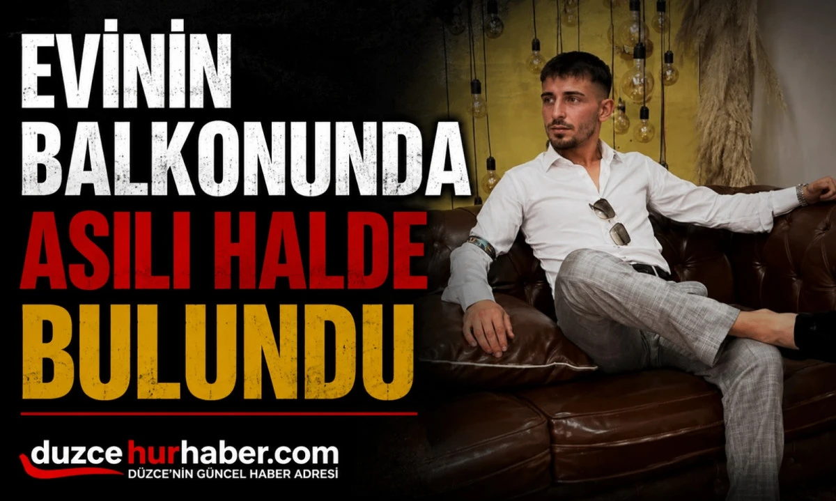 Evinin balkonunda asılı halde bulundu