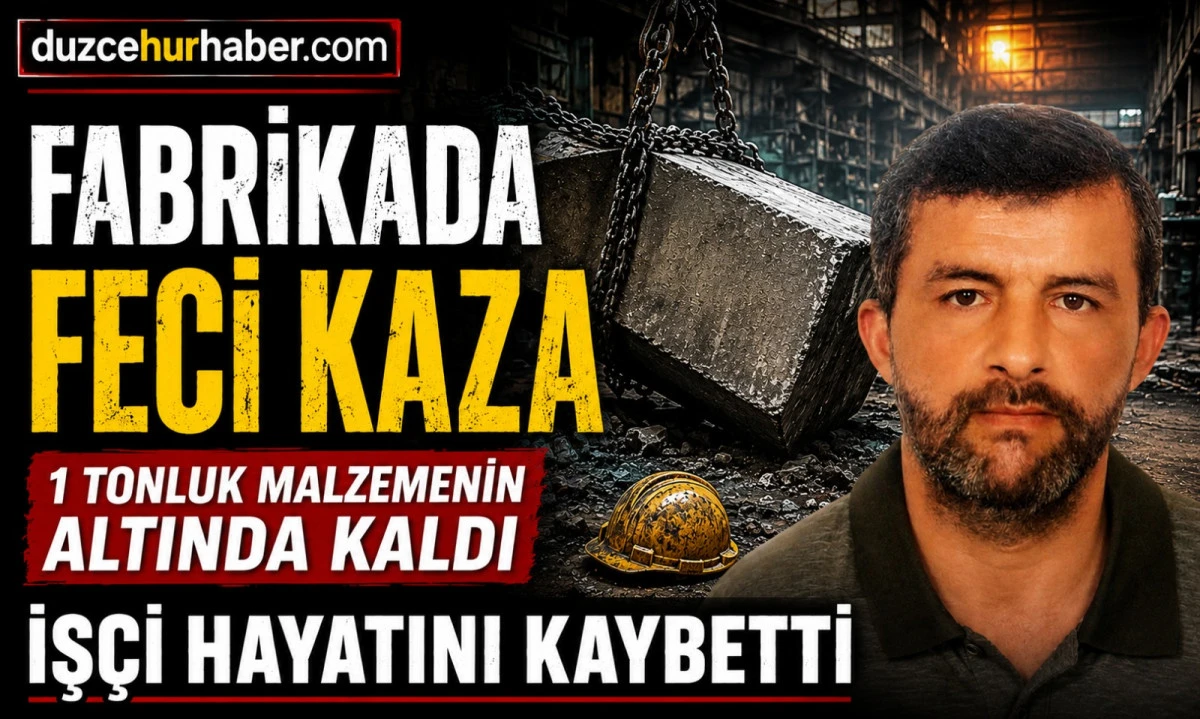 Fabrikada Feci Kaza&hellip; Tonlarca Ağırlığın Altında Kalan İş&ccedil;i Hayatını Kaybetti