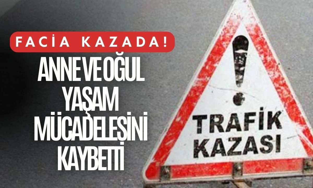 Facia kazada: Anne ve oğul yaşam m&uuml;cadelesini kaybetti