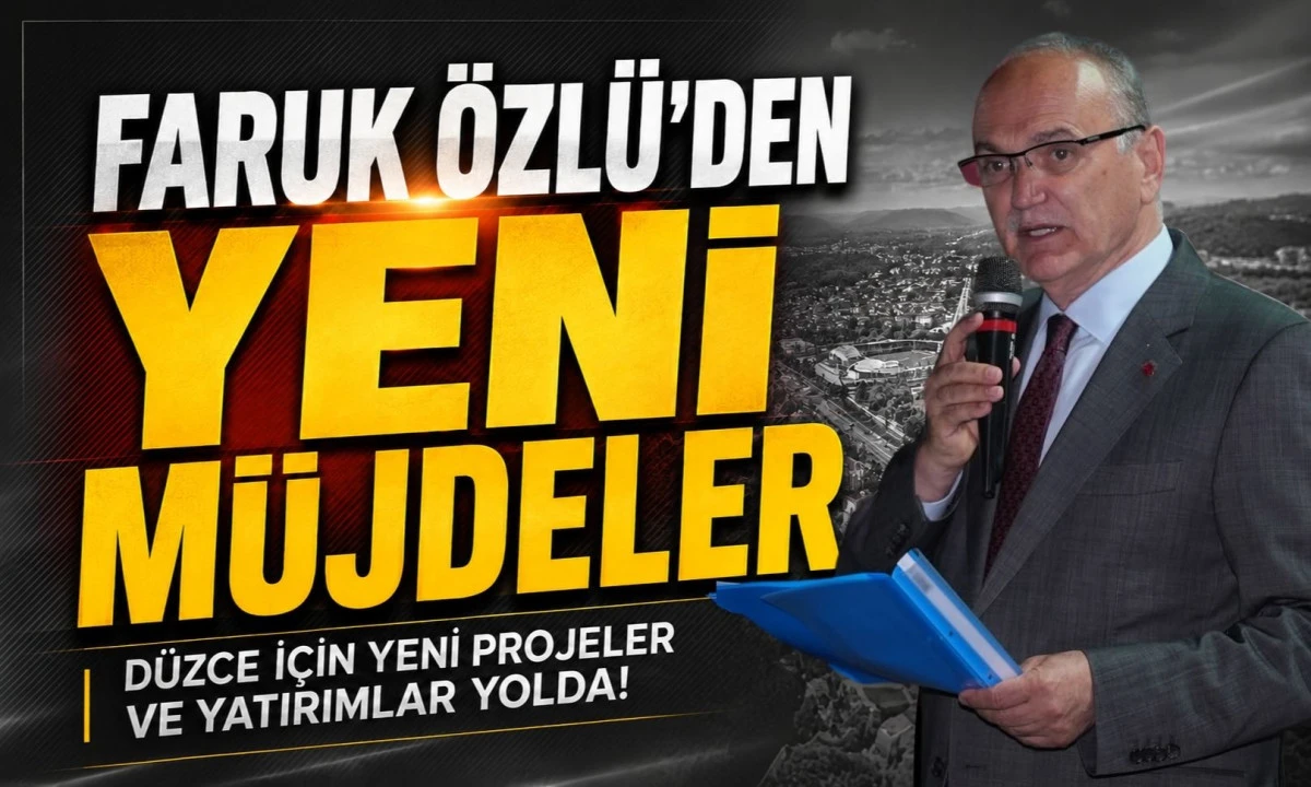 Faruk &Ouml;zl&uuml;: D&uuml;zce'de Sorunlarını tek tek &ccedil;&ouml;zeceğiz
