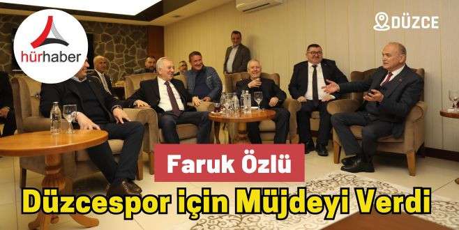 Faruk Özlü Düzcespor için müjdeyi verdi 