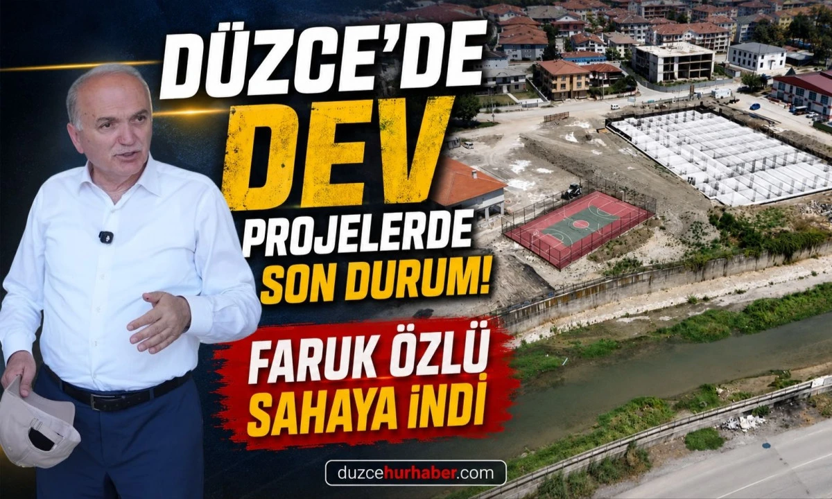 Faruk &Ouml;zl&uuml; sahaya indi! D&uuml;zce'de değişecek noktaları tek tek inceledi